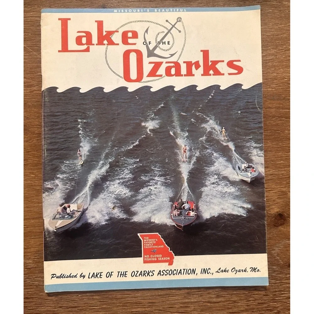 Lake of the Ozarks Missouri 1965  Vintage Tourist Book Map 62 Page